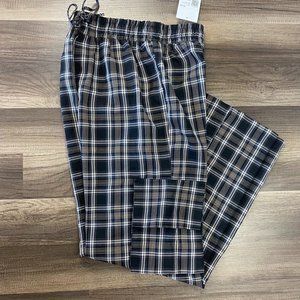 Forever 21 Black Plaid Lounge Pants NWT